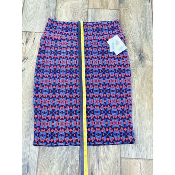 Lularoe Cassie Skirt Women's M Black Colorful Fitted  Pull On Stretch NWT - Picture 6 of 10